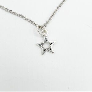 𝅺THIN 925 necklace with sterling silver star charm